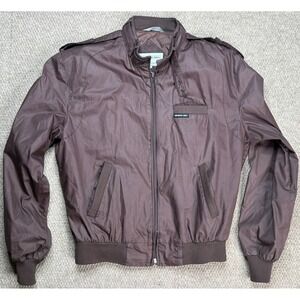 Members Only by Europe Kraft Vtg Men's Brown Full Zip Long Sleeve Jacket Size 40